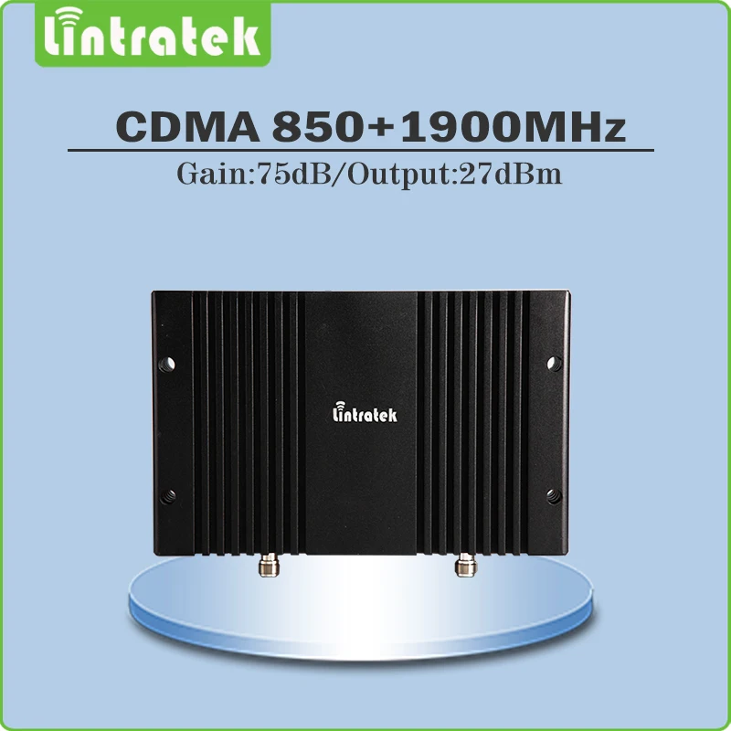 

Gain 75dB dual band repeater 850MHZ 1900MHz cellular signal booster CDMA PCS mobile signal repeater with LCD display AGC/MGC @97