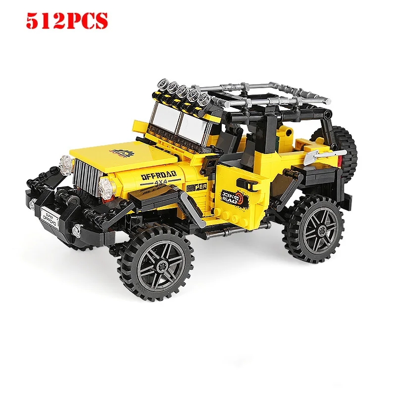 

Super Racing Offroad Jeep Car Building Blocks Compatible Legoing Technic Speed City Bricks Toys For Children Birthday Gifts