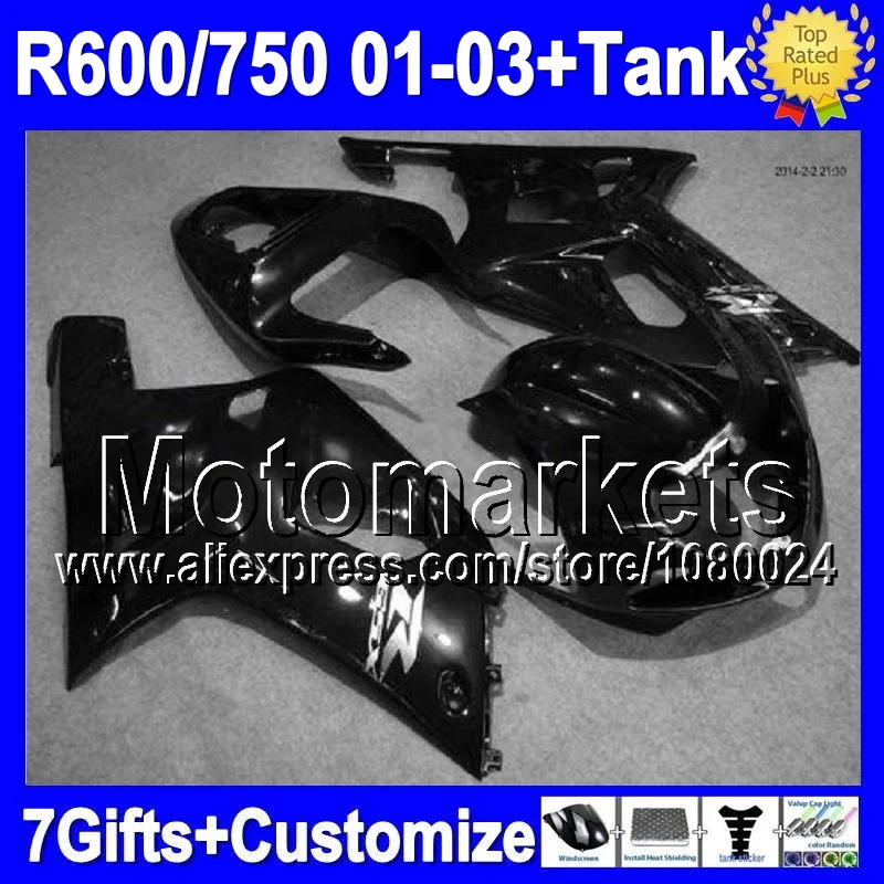 +Tank For SUZUKI GSXR600 ALL Black GSXR750 K1 GSXR 600 750 3106 GSX