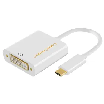 

USB C to DVI, CableCreation Type C to DVI Adapter, Thunderbolt 3 Compatible, (DP Alt Mode)