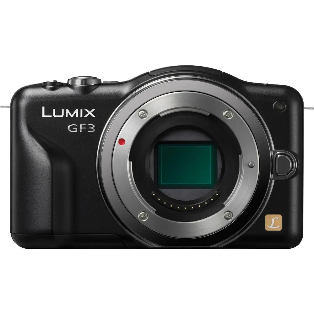 

USED,Panasonic Lumix DMC-GF3 12 MP Micro 4/3 Mirrorless Digital Camera with 3-Inch Touch-Screen LCD Body Only (Black)