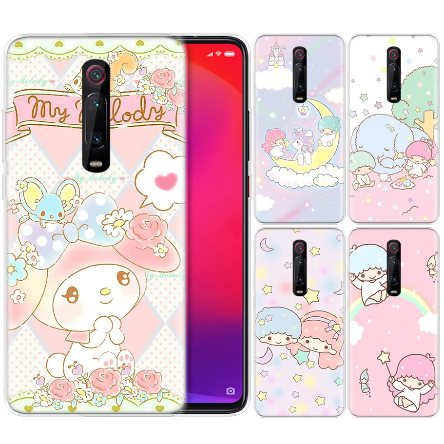

Silicone Case for Xiaomi Redmi K20 Pro K20Pro Note 5 6 7 7A 6A Mi A2 A1 8 Lite 9 S2 Pocophone F1 My Melody Little Twin Stars
