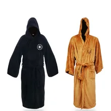 Мужской халат зимний длинный халат мужской банный Халат фланелевый Халат мужской с капюшоном толстый Звездные войны халат джедай Империя Повседневный