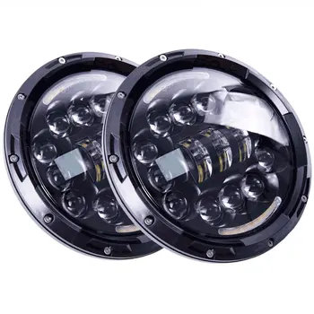 

7 inch Round LED Headlights Set Kit Projector DRL DOT 6000K Off-Road for Jeep Wrangler JK LJ JKU TJ Sahara Rubbicon Unlimited