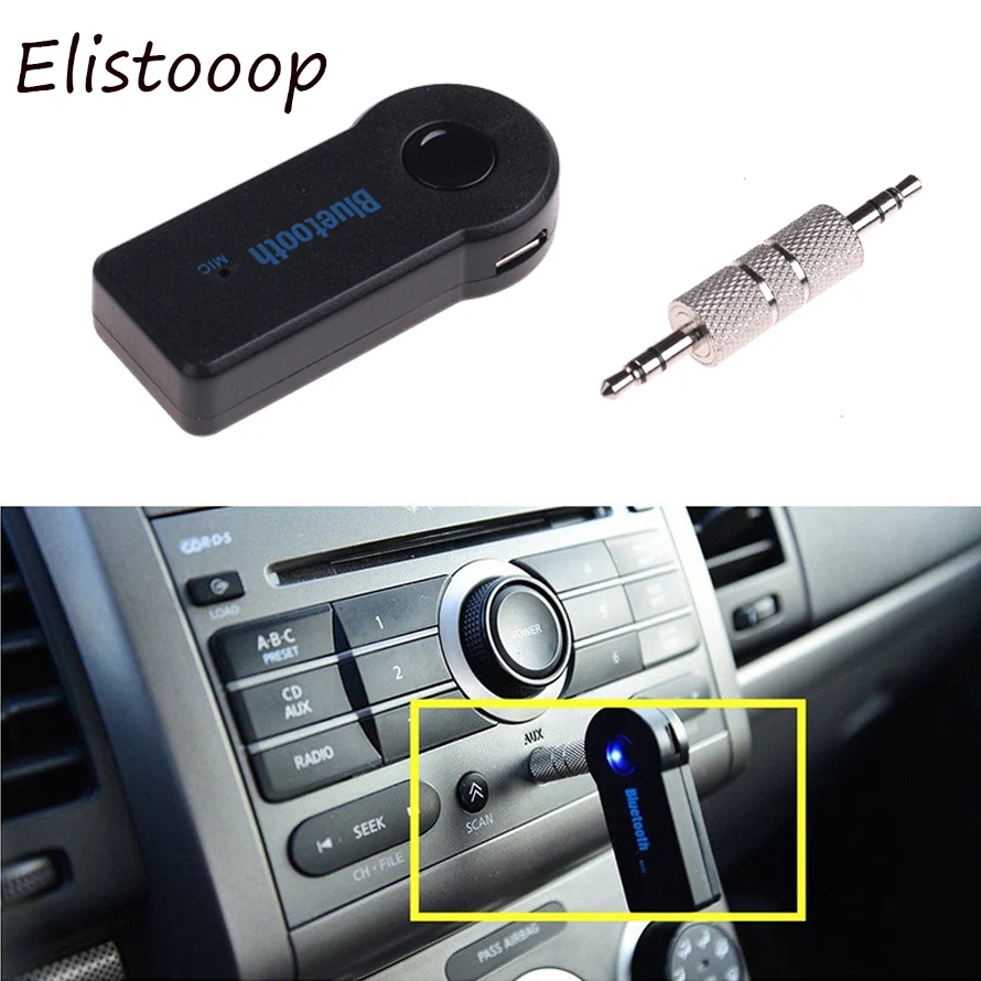 Автомобильный bluetooth-адаптер Elistooop, bluetooth-приемник для громкой связи, bluetooth-динамик, приемник, вспомогательный bluetooth-приемник AUX