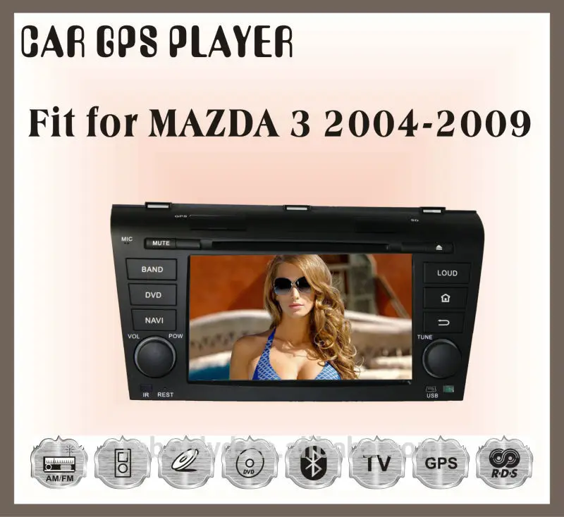 Clearance 8" Car DVD player with GPS(optional),BT,Canbus,car multimedia headunit audio Radio stereo for MAZDA3 2004 2005 2006 2007 2008 0