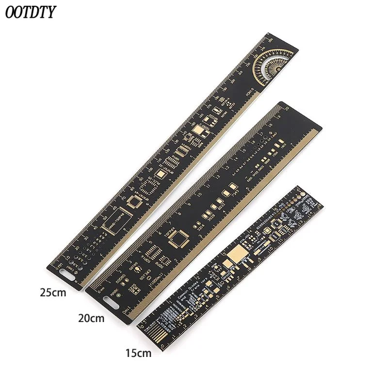 

PCB Ruler For Electronic Engineers Resistor Capacitor Chip IC SMD Diode Transistor Package Electronic Stock