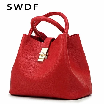

SWDF Retro Women's Handbags Crossbody Bags For Women With Wide Shoulder Strap Fashion Shoulder Bags Ladies Women Messenger Bag