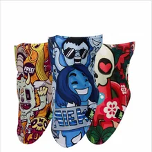 2 Слои с флисовой подкладкой теплая для лыжного спорта Половина уход за кожей лица Маска Зимний Теплый непродуваемый лыжные комбинезоны с принтом складной сноуборд Кепки sycling спортивный шарф