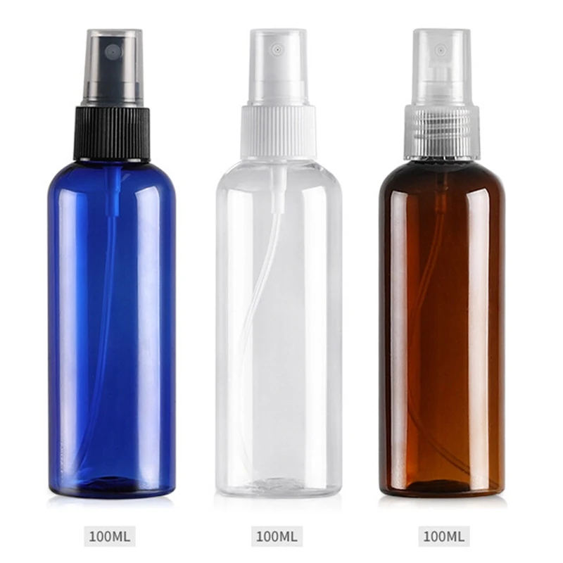 

1pcs Portable 100ML Refillable Bottle Water Plastic Pressed Pump Spray Bottle Liquid Container Mini Travel Refillable Bottles