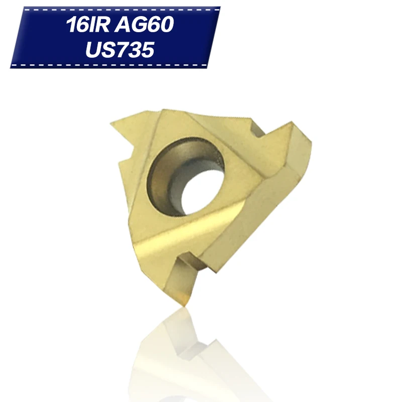

10Pcs MMT 16IR AG60 US735 Thread Turning Tools Carbide inserts Cutting Tool CNC Tools Lathe cutter tools 16IRAG60