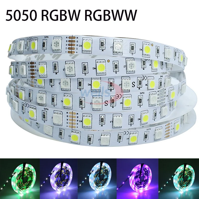 

NEW 50 meter 10x5m 5050 60LEDs/ m RGBW LED strip 300LED DC12V non-waterproof LED strip light