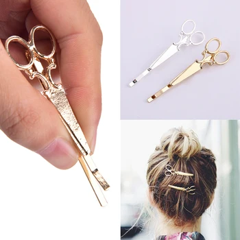 

1PC Women Lady Girls Scissors Shape Hair Clip Barrettes Hairpin Hair Decorations Accessories