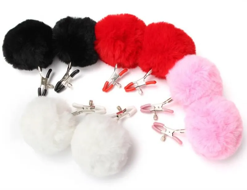Hair ball Metal Nipple Clamps Breast Clip Clamp Female Clitoris Clips Adult Games BDSM Sex Toys | Красота и здоровье
