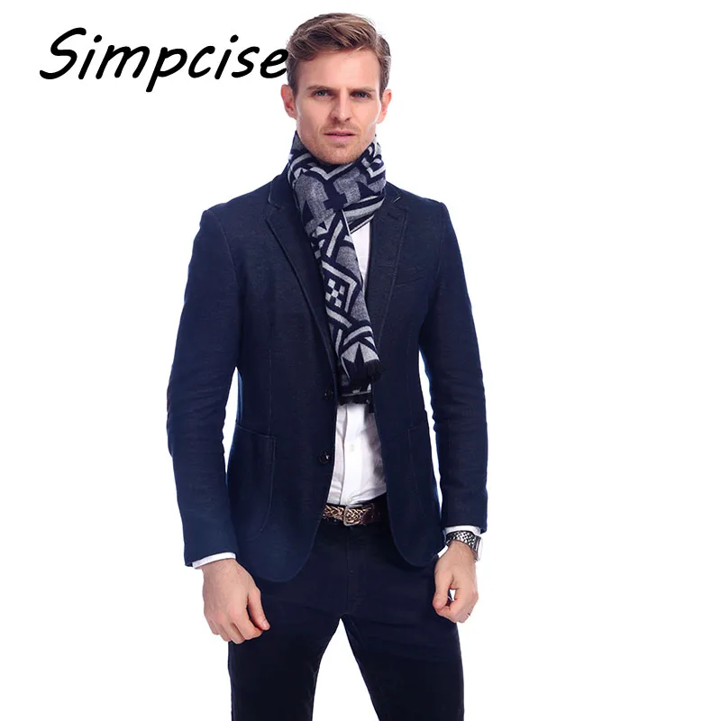 wool scarf mens Men's 2021 new Autumn and winter fashion scarves men  warm wool scarves cashmere scarf A3A18918 mens linen scarf