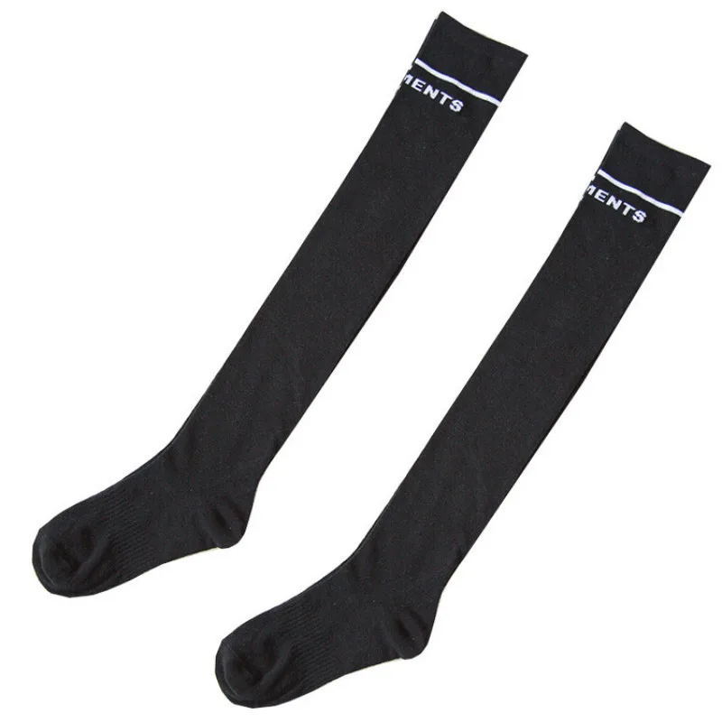 2018 Fashion Women's Cotton Sexy Thigh High Over Knee Socks With Stripe&Words Japanese Style High Lady's Stockings