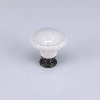 

28mm Ceramic Cabinet Knobs White Button Cupboard Closet Dresser Handles Pulls Kitchen Bedroom furniture Marble Ceramic knobs