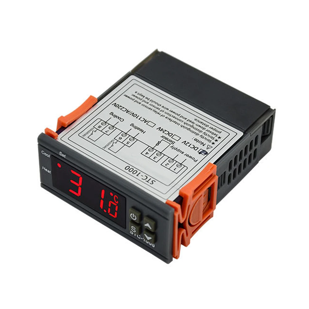 

Temperature Controller STC-1000 Digital Display Refrigeration Heating Automatic Switching of Seafood Machine Chiller Temperature