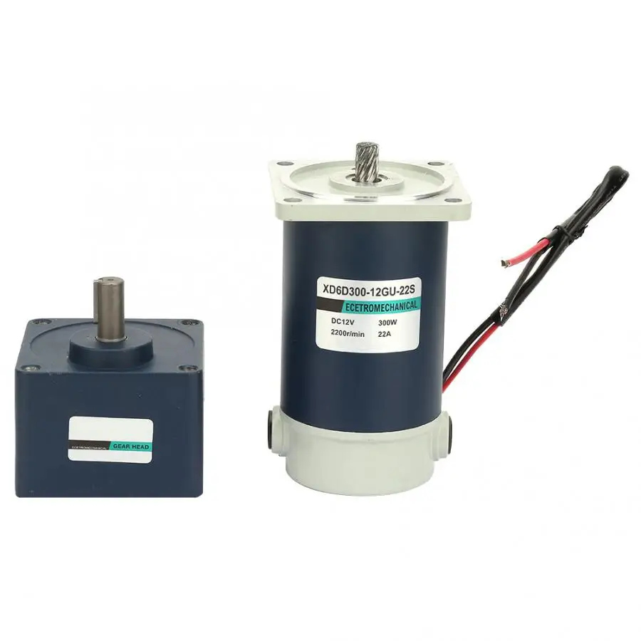 12V 300W высокий торсионный постоянный магнит DC Шестерня ed металлический редуктор Мотор 15 мм вал