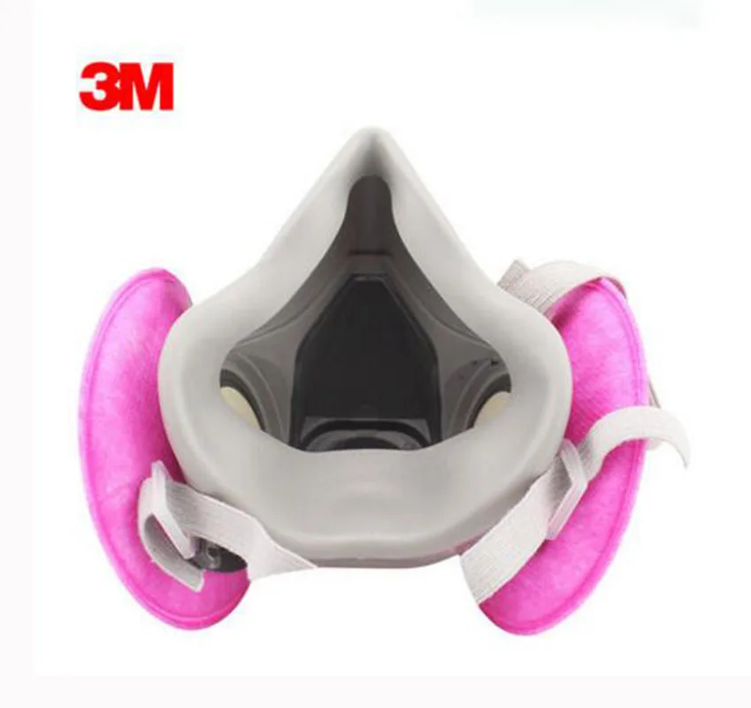 Najtaniej 3M 6200 7502 malowane farbą w sprayu pół respirator na twarz maska gazowa z 3M 2091 filtr garnitur przemysł bezpieczeństwo bezpieczeństwo odporny na kurz maska