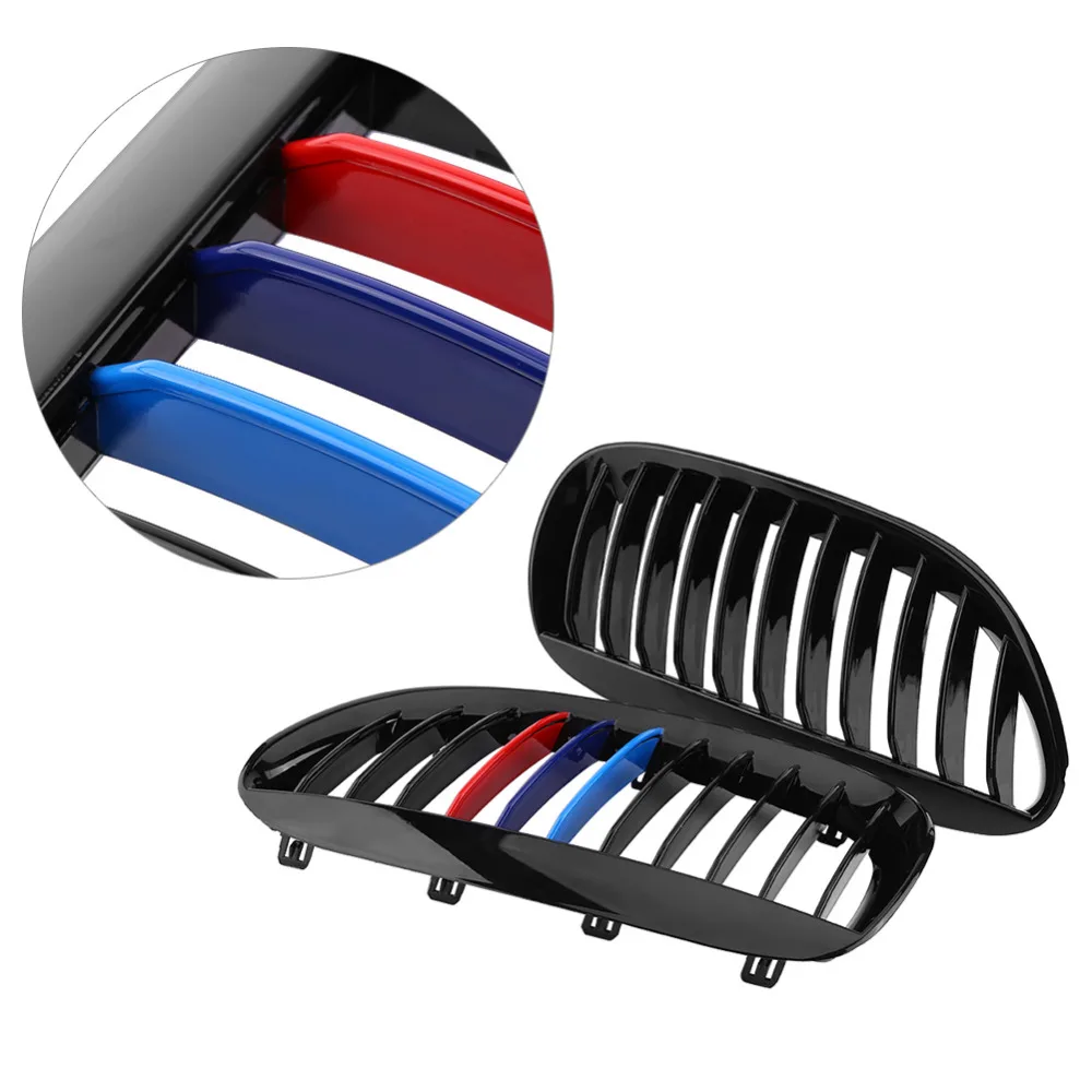

Glossy Black M Color Front Grille Grilles For BMW 6-Series E63 E64 M6 05-10 Convertible Coupe Auto Car Styling