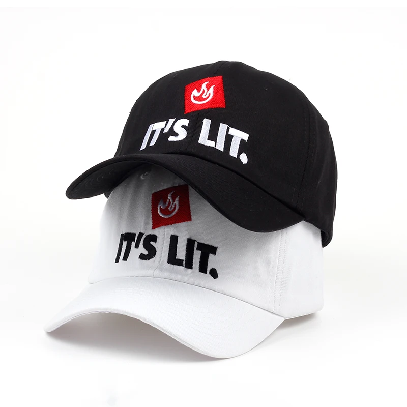 Casquette IT'S LIT Flamme - ajustable Créer Son T Shirt 7