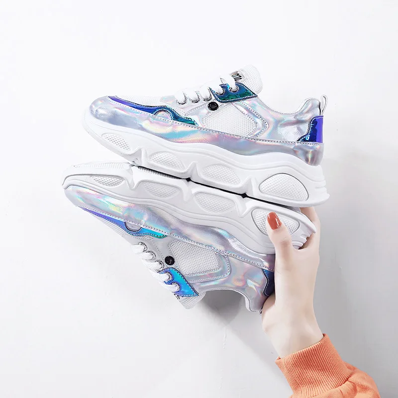 2019 New Woman Fashion Shoes High Superiors Shoe Women Shoes Ankle Boots Basket Female Chunky Glitter Sock Shoes Sneakers