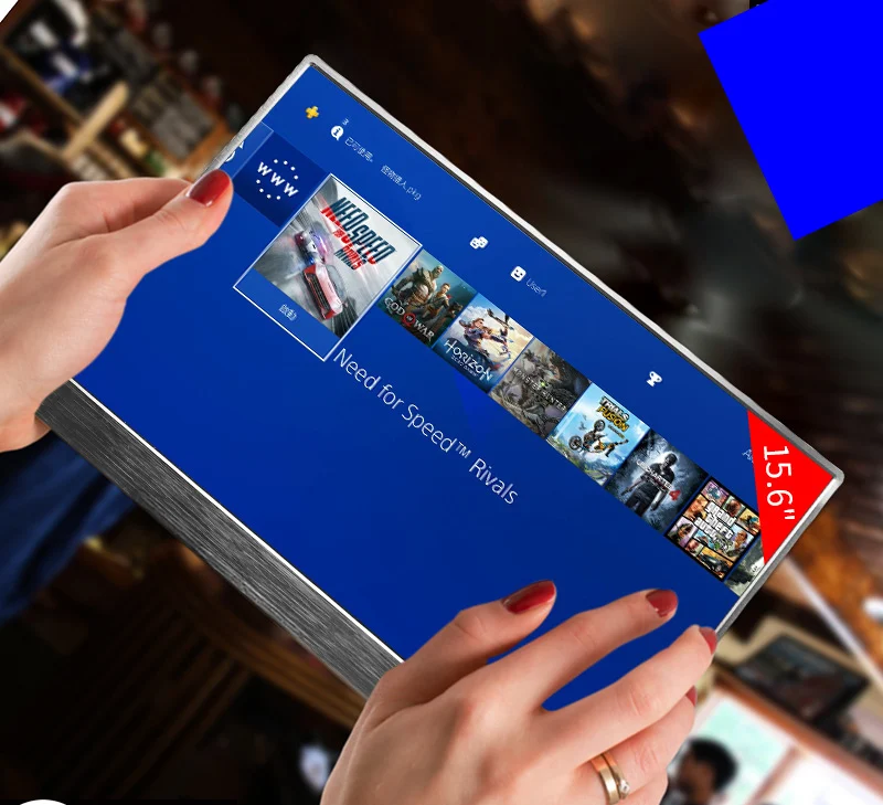 

15.6 Inch Super Thin IPS Touch Screen For PS3 PS4 XBOX Car Use Portable Monitor For PC Laptop 1920 * 1080P HD LCD Screen