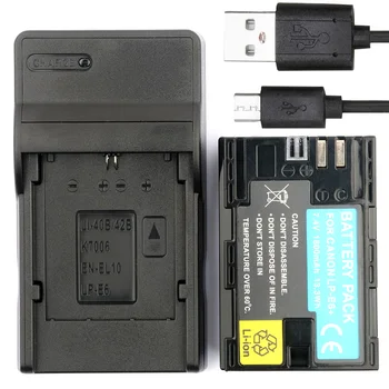 

LANFULANG LP E6 LP E6N Rechargeable Battery + Charging Set for Canon EOS 5D Mark II III and IV 70D 6D 80D 7D 60D, 5Ds R DSLR