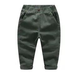 BibiCola/весна-осень штаны для мальчиков для маленьких мальчиков хлопок сплошной Штаны Мода джентльмен вечерние Штаны для мальчиков весенние