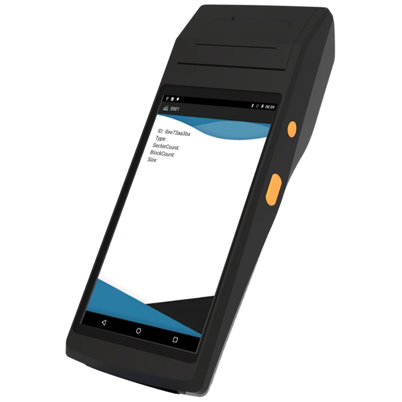  RUGLINE 5.5 inch android 7.0 OS Handheld Pos Computer PDA With 1D/2D Barcode Scanner 4G Wifi Blueto