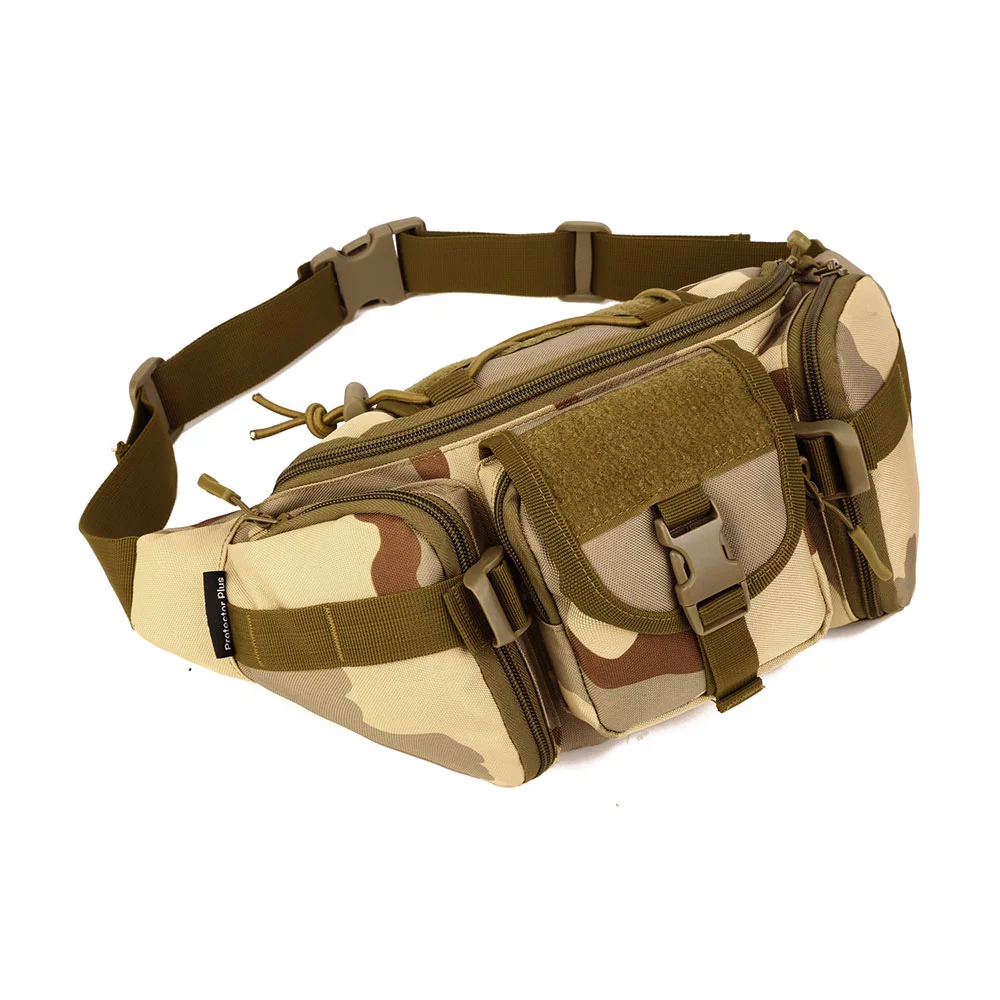 SINAIRSOFT Тактический Молл Мешок Водонепроницаемый Мешок Талии Fanny Pack Туризм Рыбалка Спорт Охота Талия Пакеты Тактический Спорт Поясная Сумка - Цвет: DCU