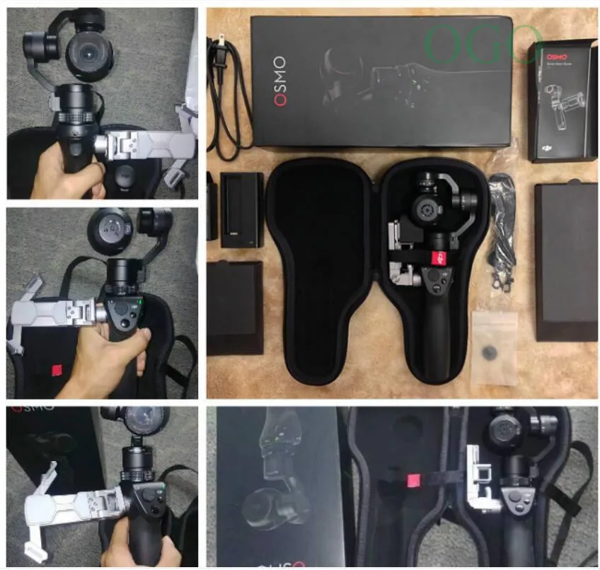 DJI OSMO Handheld 4K Camera With DJI FM 15 Flexi Microphone And Stabilizer Phantom 3 3 Axis Gimbal EMS Free