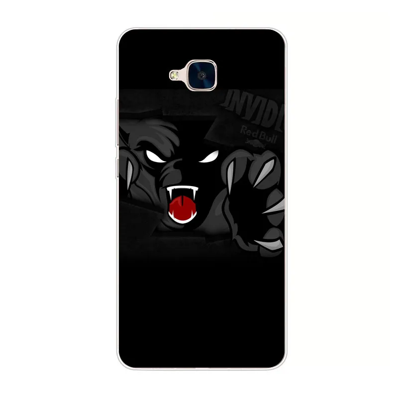 Huawei honor 5c حالة ، السيليكون الحيوانات الشرسة اللوحة لينة TPU الغطاء الخلفي ل huawei honor 5c حماية الهاتف أكياس لا بصمة