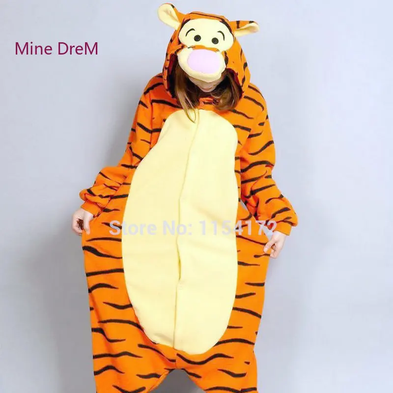 

Kigurumi 3D dimensional Tiger costume Pajamas Cartoon Animal Cosplay Pyjamas Adult Onesies party dress Halloween pijamas