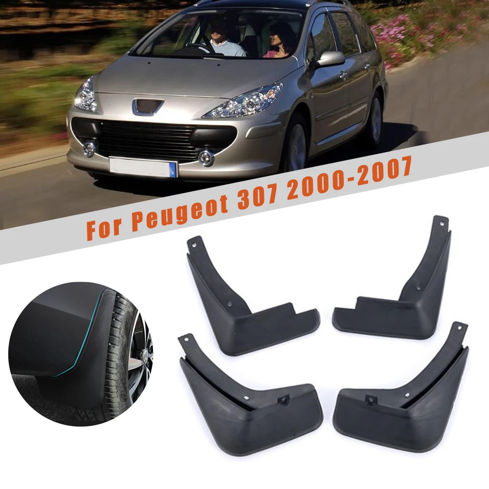 Автомобильные Брызговики, брызговики для peugeot 307 2000-2007, Автомобильные Брызговики, брызговики, светоотражающие Брызговики, 4 шт