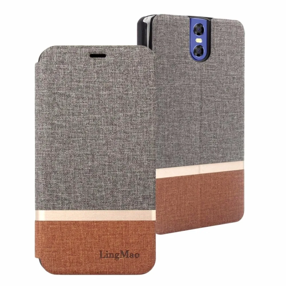 

Splice cloth fabric PU Leather Case For Doogee BL7000 Case Flip Card Slot Stand Coque Cover for Doogee BL 7000 Phone Case