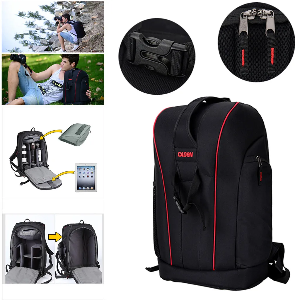 

Camera 2in1 Backpack Photo Bag Case Water proof For Nikon For Canon DSLR