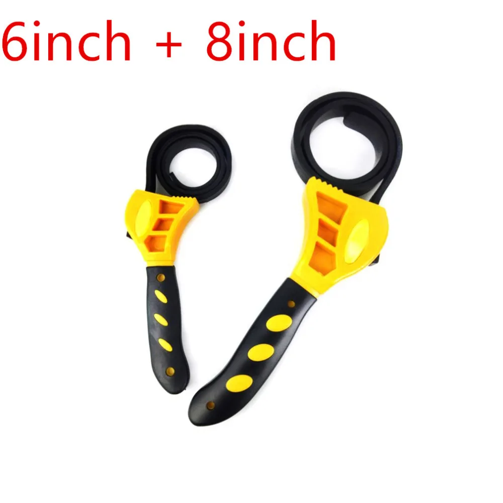 

Multifunctional Belt Wrench Filter Spanner Bottle Opener Hand Tool With Adjustable Rubber Strap For Auto Car Repair Oil Filter