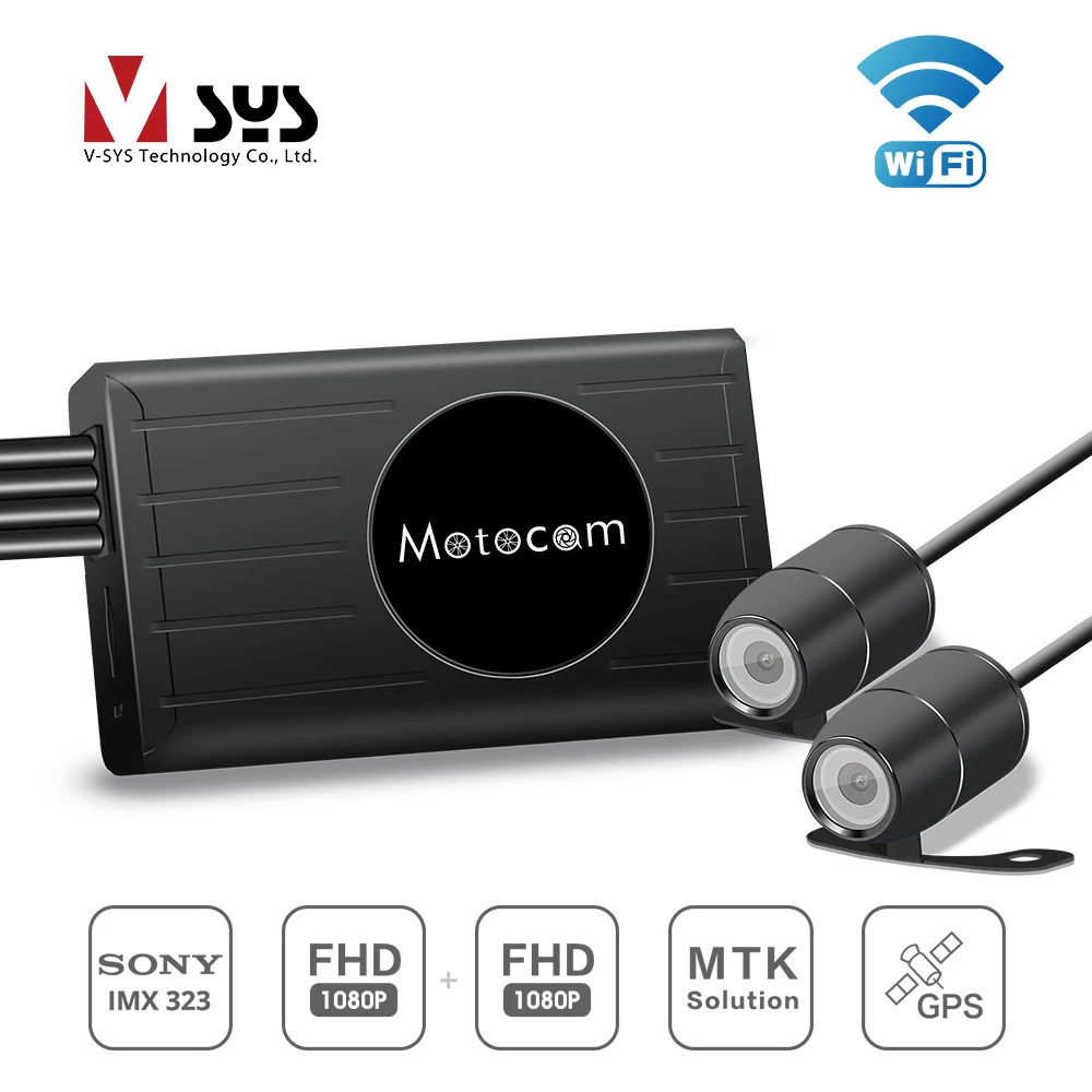 

X2 Upgraded version M2F WIFI motorcycle DVR dual FHD action dashcam of V SYS newest modle with 3.0 inches LCD monitor