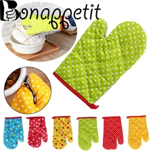 1 шт. толстые перчатки для духовки Прихватки кухонные термостойкие перчатки для микроволновой печи