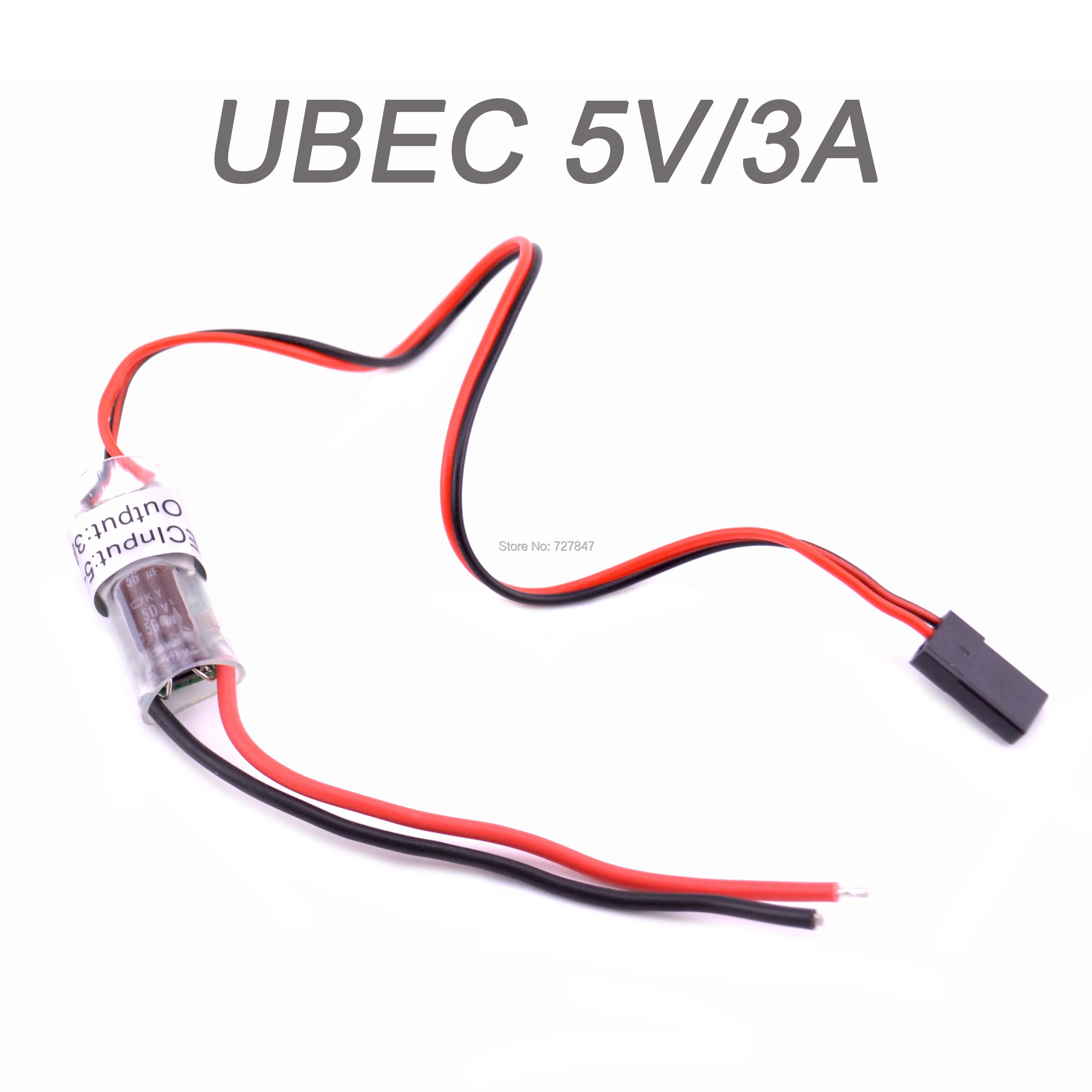 Module UBEC 15A avec dissipateur thermique, adapté pour drones haute puissance.