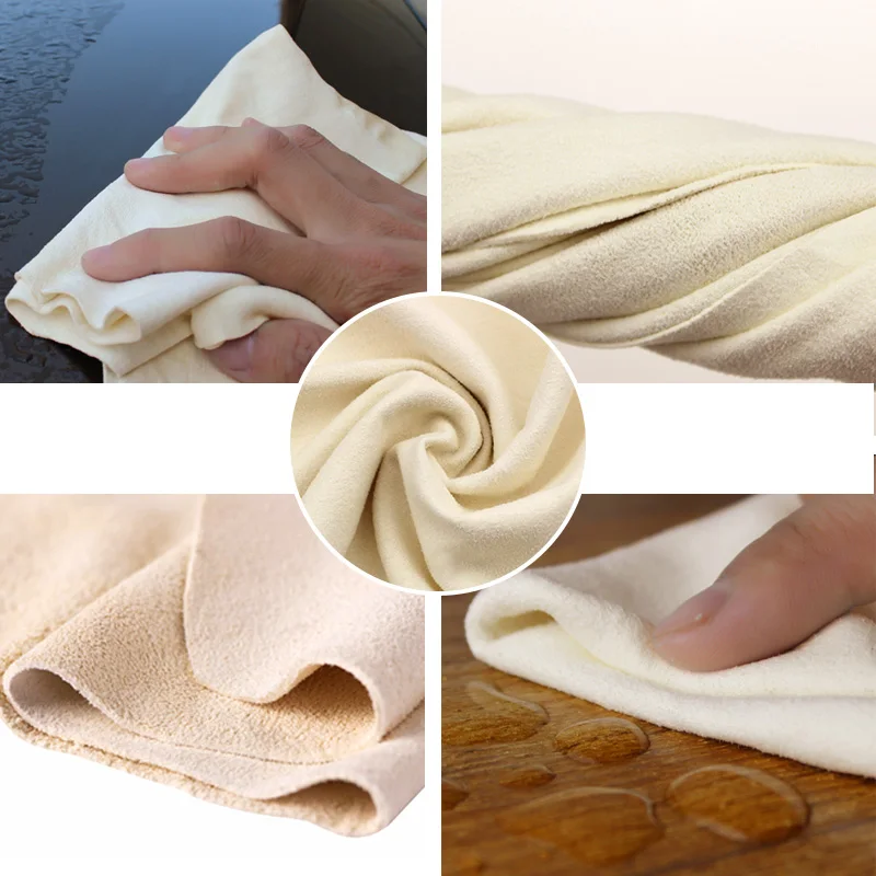 Thickening deerskin towel shammy waste-absorbing Large car wash towel cleaning towel cleaning cloth car wash supplies Thickening deerskin towel shammy waste-absorbing Large car wash towel cleaning towel cleaning cloth car wash supplies