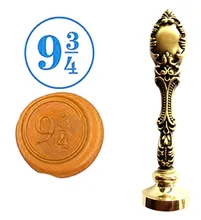 Vintage Custom Picture Logo Luxury Wax Seal Sealing Stamp Brass Peacock Metal Handle Gift Set