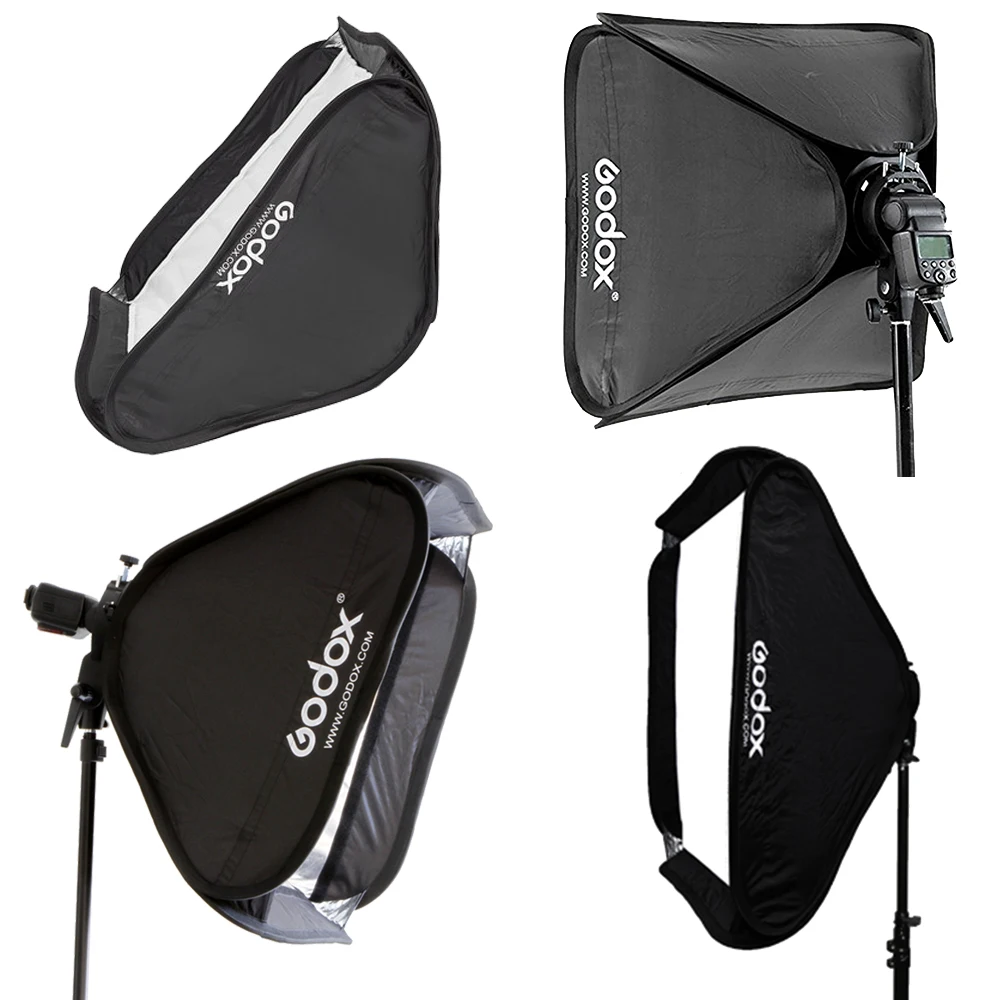 Godox Студия фото Flash софтбокс свет комплект 60x60 см/24 \