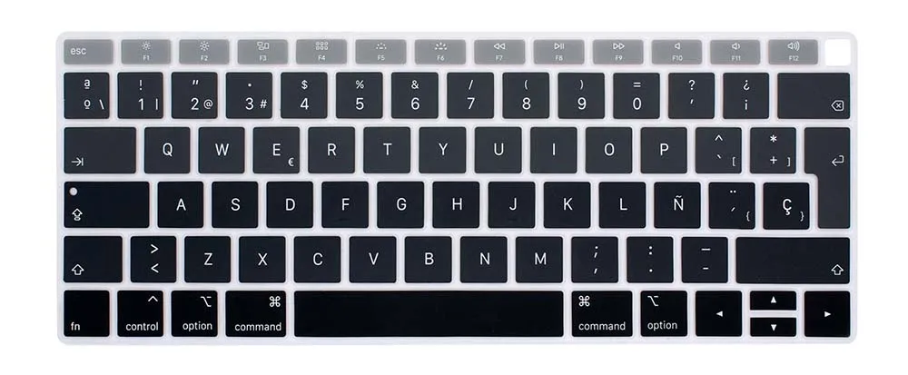 Чистый/градиентный цвет EU/UK испанский Мягкий силиконовый чехол для клавиатуры для нового MacBook Air 13 дюймов A1932 с retina - Цвет: Gradient Gray