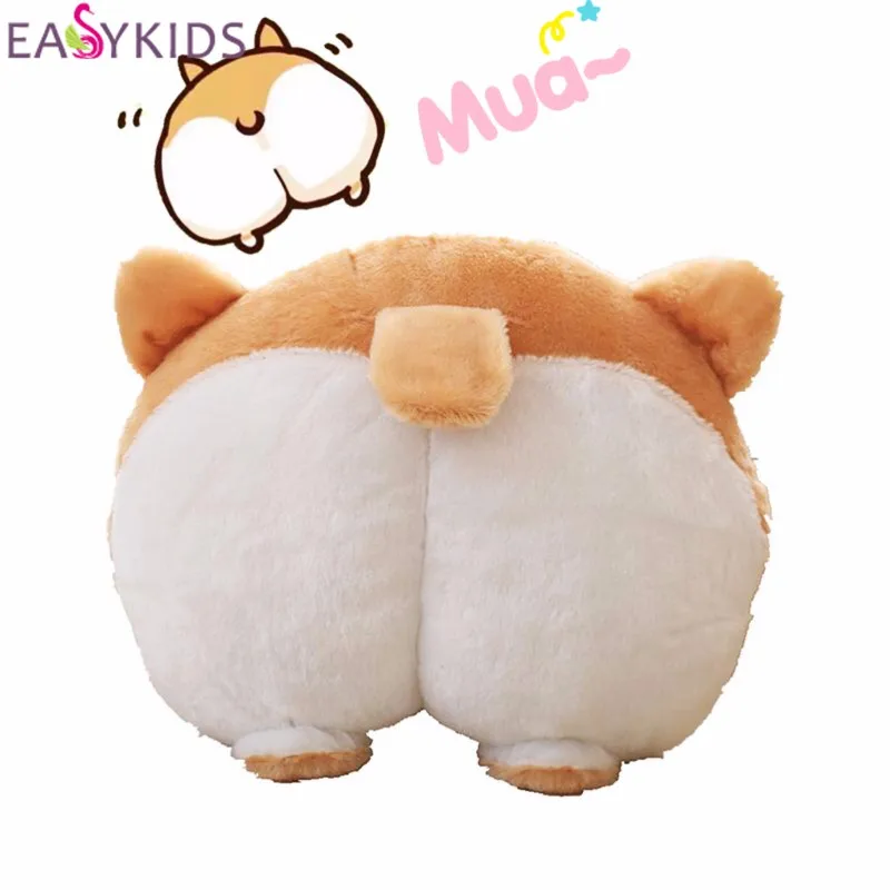3836cm 4242cm Cartoon Figure Corgi Sexy Hip Plush Dolls Pillow Buttocks Cushion Soft Stuffed Animal Doll Kids Toys  (1)