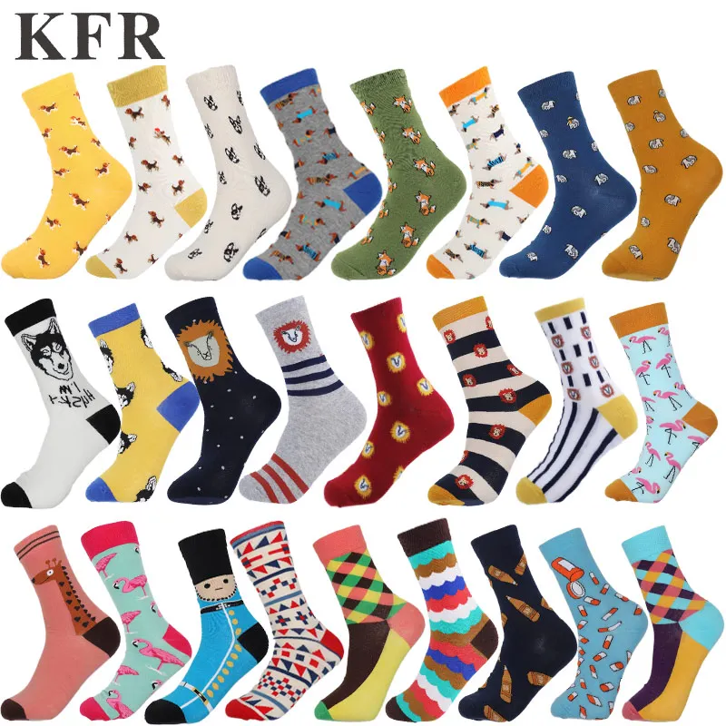 Носки Happy sock Короткие хлопковые носки по щиколотку для мужчин и женщин цветные
