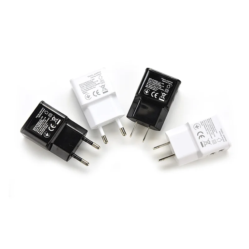 1 шт. EU/US штекер двойной USB 2 порта мобильный телефон дорожный дом настенное