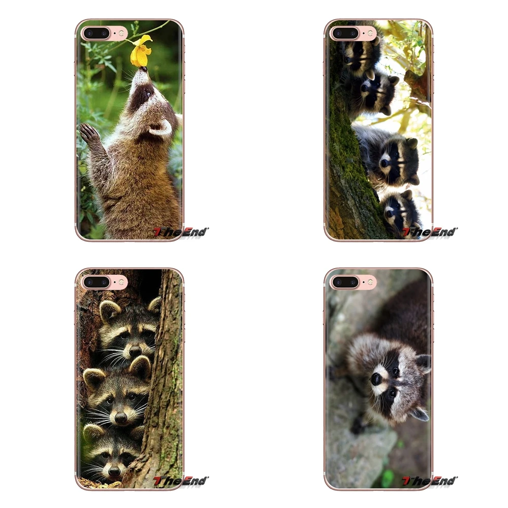 Kawaii Baby Raccoons Racoons For Huawei G7 G8 P7 P8 P9 P10 P20 P30 Lite Mini Pro P Smart Plus 2017 2018 2019 Silicone Shell Case |